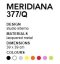 Dizajnové hodiny D&D 377Q Meridiana 39cm Meridiana farby kov biely lak