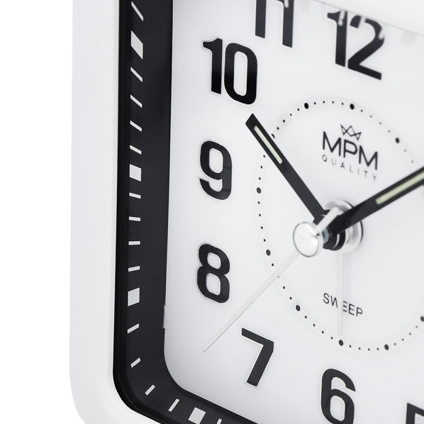Ručičkový budík s tichým chodem MPM Nils - C01.4320.00
