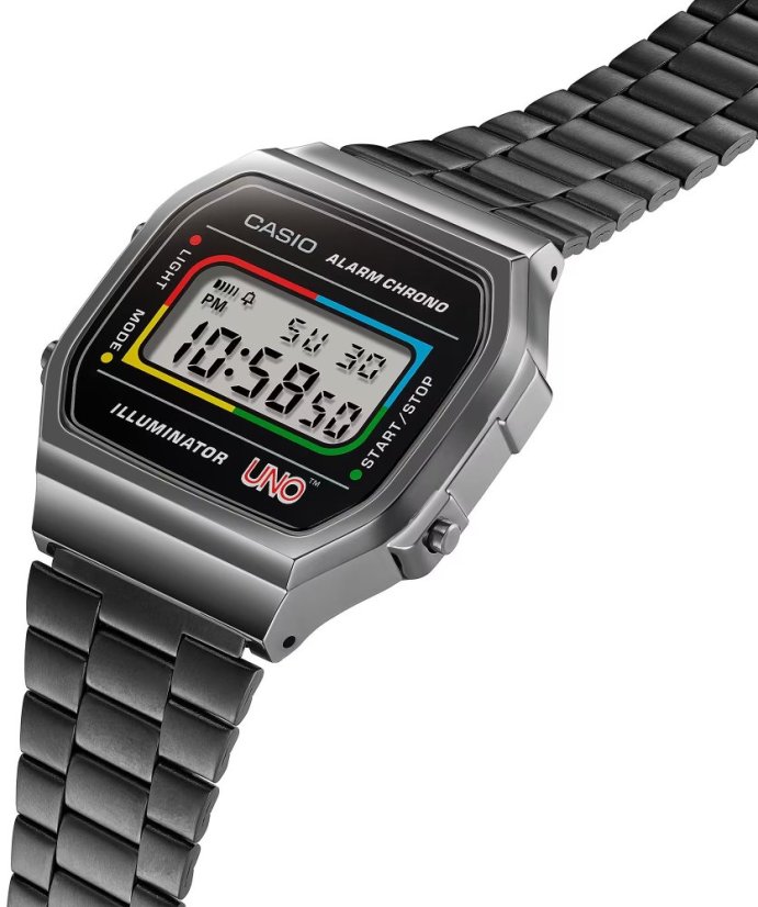 CASIO A168WEUC-1AER Vintage UNO™ Collaboration