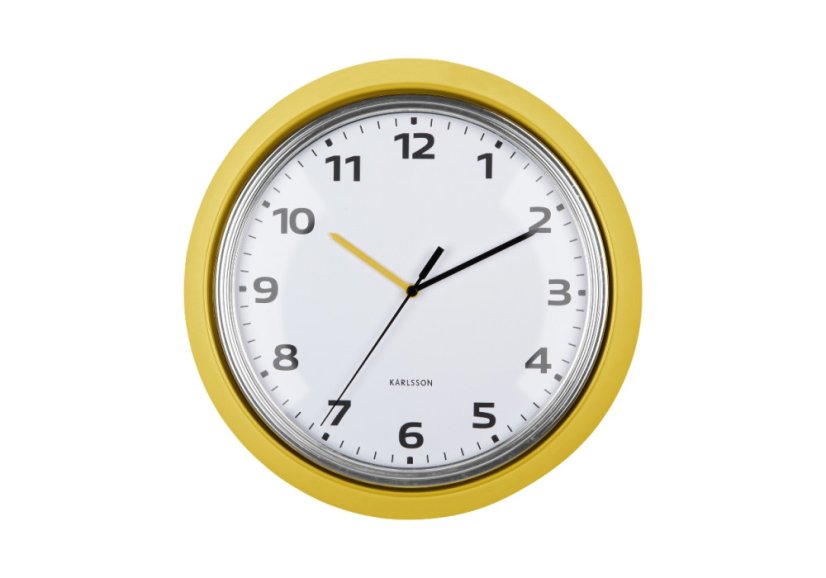 Dizajnové nástenné hodiny 6006YE Karlsson 34cm
