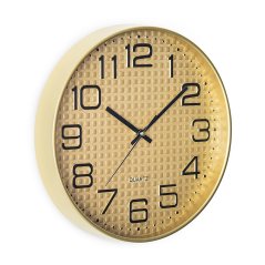 Nástěnné hodiny s tichým chodem MPM Elisio - zlaté - E01.4592.80