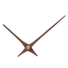 Dřevěné hodinové ručičky B34 (95 mm, 66 mm) - tmavé dřevo - Ručičky hodinové B34 pár tm. dřevo