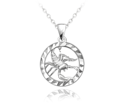 MINET Stříbrný náhrdelník Zodiac znamení ŠTÍR