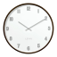 Tmavé dřevěné bílé hodiny LAVVU FADE LCT4061