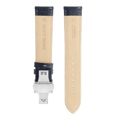Kožený řemínek na hodinky PRIM RB.13234 (22 mm) - tmavý modrý/bílý - RB.13234.2220.3200.XL
