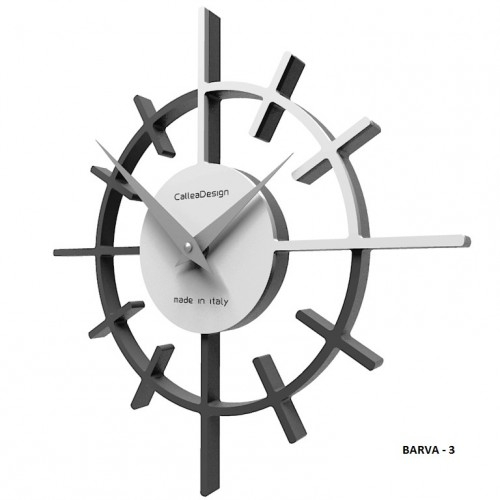 Dizajnové hodiny 10-018 CalleaDesign Crosshair 29cm (viac farebných verzií) Farba caffe latte-14 - RAL1019