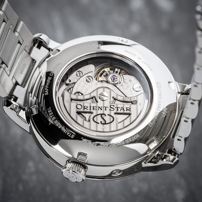 Orient Star Classic M45 F7 Moon Phase Open Heart Automatic RE-BT0006L00B (+ náhradný remienok)