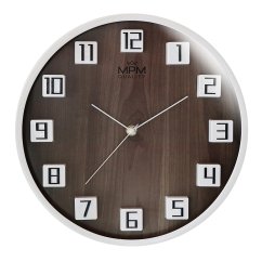 Nástenné hodiny s tichým chodom MPM Gamali - B - E01.4289.0054