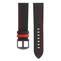 Kožený řemínek na hodinky PRIM RB.13233 (24 mm) - černý - RB.13233.2422.9020.L