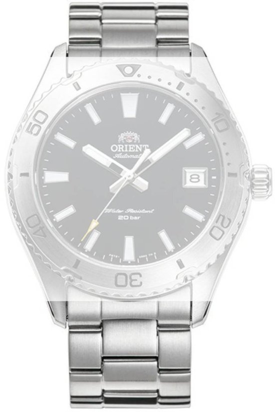 Ocelový náramek Orient UM025613J0 20mm (pro model RA-AC0Q), stříbrný Ocelový náramek Orient UM025613J0 20mm (pro model RA-AC0Q), stříbrný