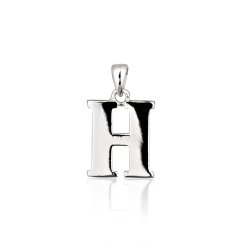 Stříbrný přívěsek písmeno "H" JVD SVLP0705XH2000H