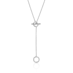 Stříbrný náhrdelník JVD SVLN0458X75BI45
