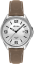 LAVVU Pánske hodinky so zafírovým sklom HERNING Silver / Top Grain Leather