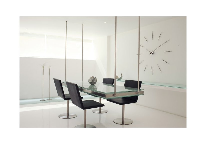 Dizajnové nástenné hodiny Nomon Merlin Walnut 125cm