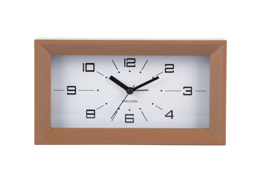 Dizajnové stolné hodiny s budíkom 6066BR Karlsson 20cm