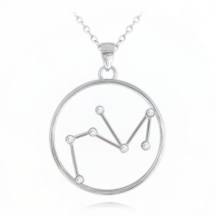 Stříbrný náhrdelník MINET Stars STŘELEC Czech Crystal JMAS9512SN45
