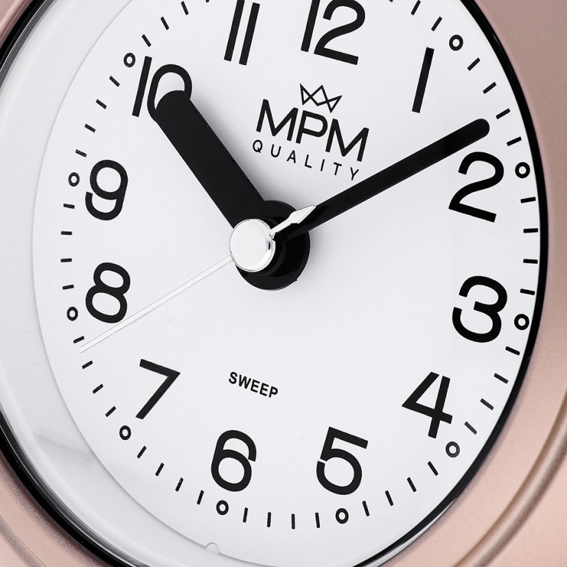 Kúpeľňové hodiny MPM Bathroom clock - ružové zlatenie - E01.2526.23