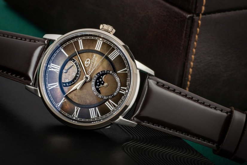 Orient Star Classic M45 F7 Moon Phase Automatic RE-AY0121A00B Lake Tazawa Limited Edition 180pcs (+ náhradný remienok)