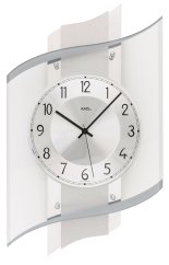 Designové nástěnné hodiny 5516 řízené rádiovým signálem AMS 48cm