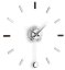 Dizajnové nástenné hodiny I202W IncantesimoDesign 80cm