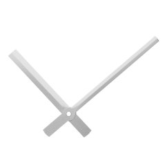 Kovové hodinové ručičky B22 (100 mm, 72 mm) - stříbrné - Ručičky hodinové B22 pár stříbrné