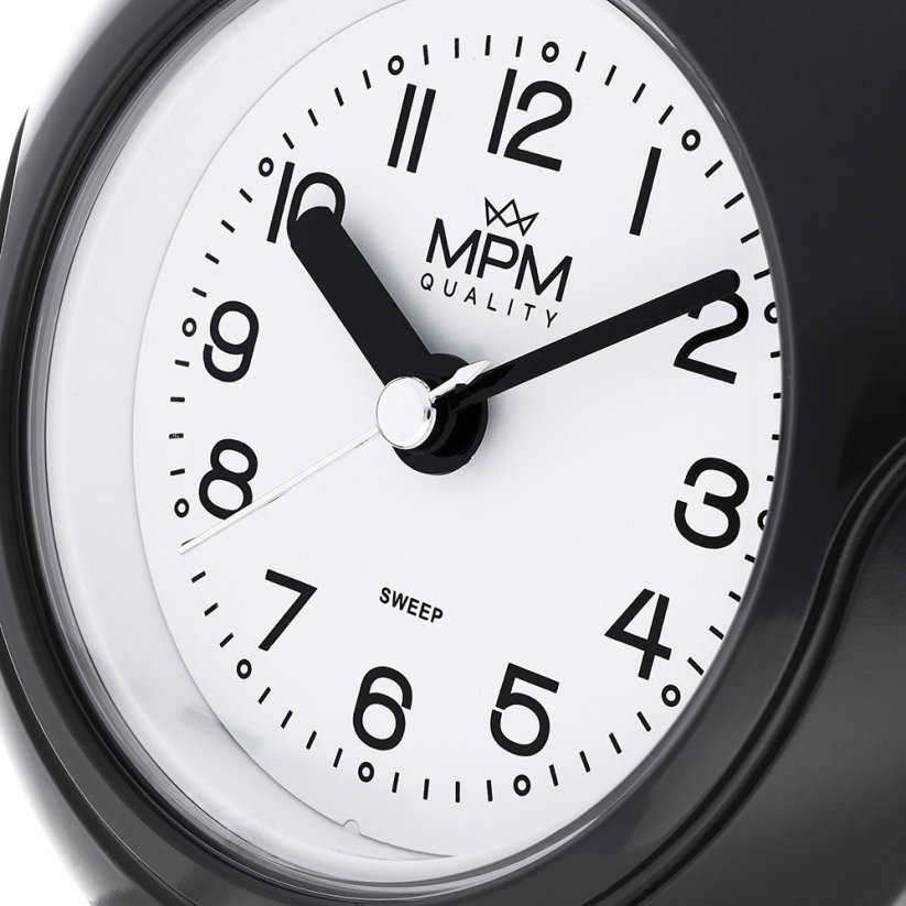 Kúpeľňové hodiny MPM Bathroom clock - čierne - E01.2526.90