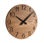 VLAHA Veľké drevené hodiny OAK vyrobené v Čechách ?45cm