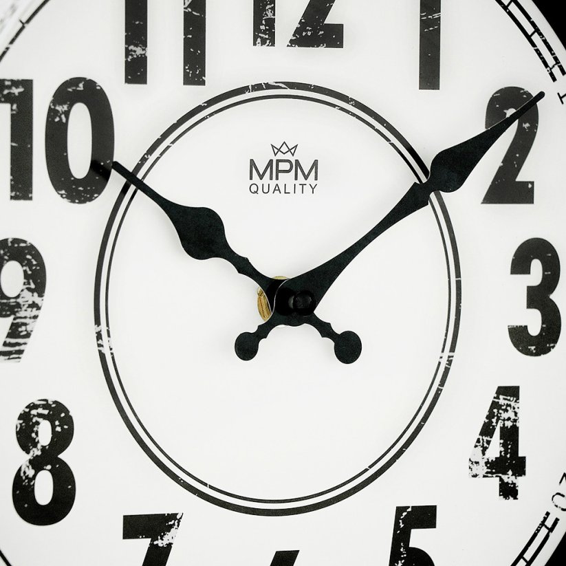 Nástěnné hodiny s tichým chodem MPM Retrospect - E01.4231.00