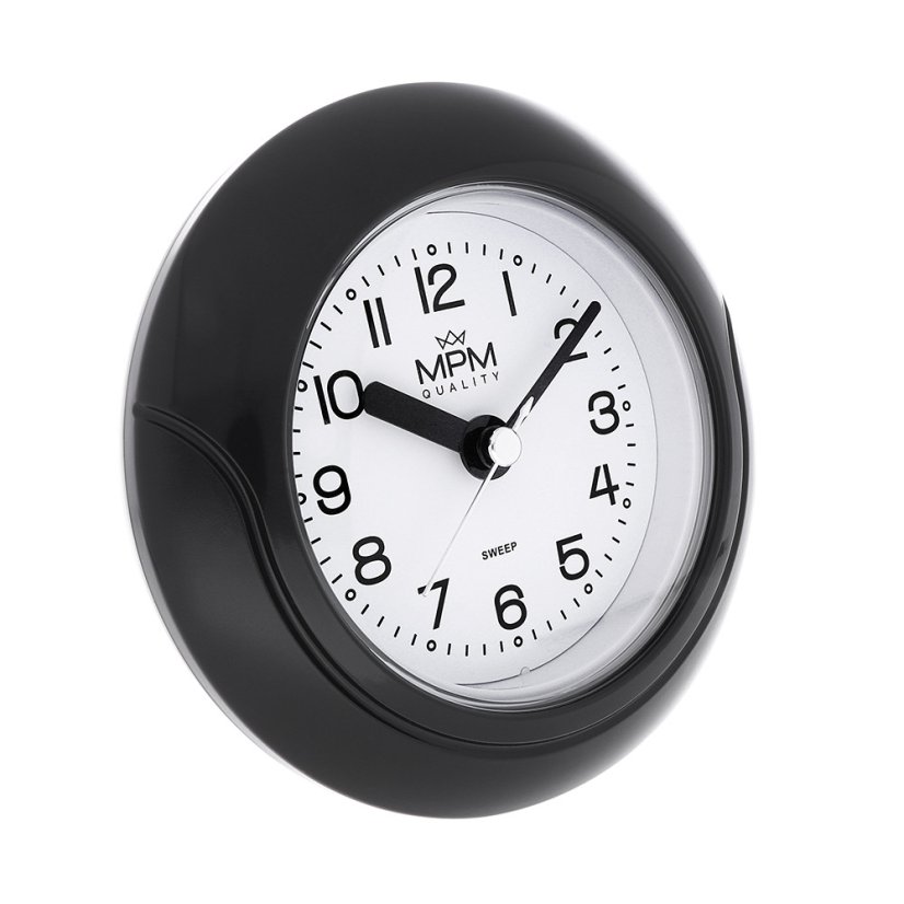 Kúpeľňové hodiny MPM Bathroom clock - čierne - E01.2526.90