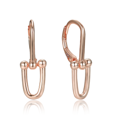 MINET Moderní pozlacené stříbrné náušnice