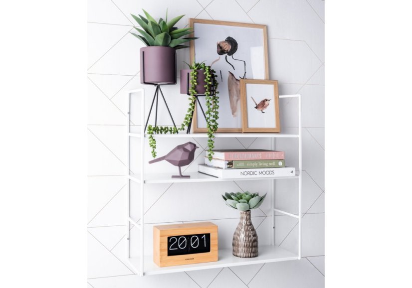 Dizajnové stolné preklápacie hodiny 5620WD Karlsson 21cm