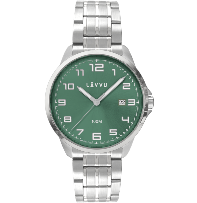 LAVVU Štýlové pánske hodinky SORENSEN Green