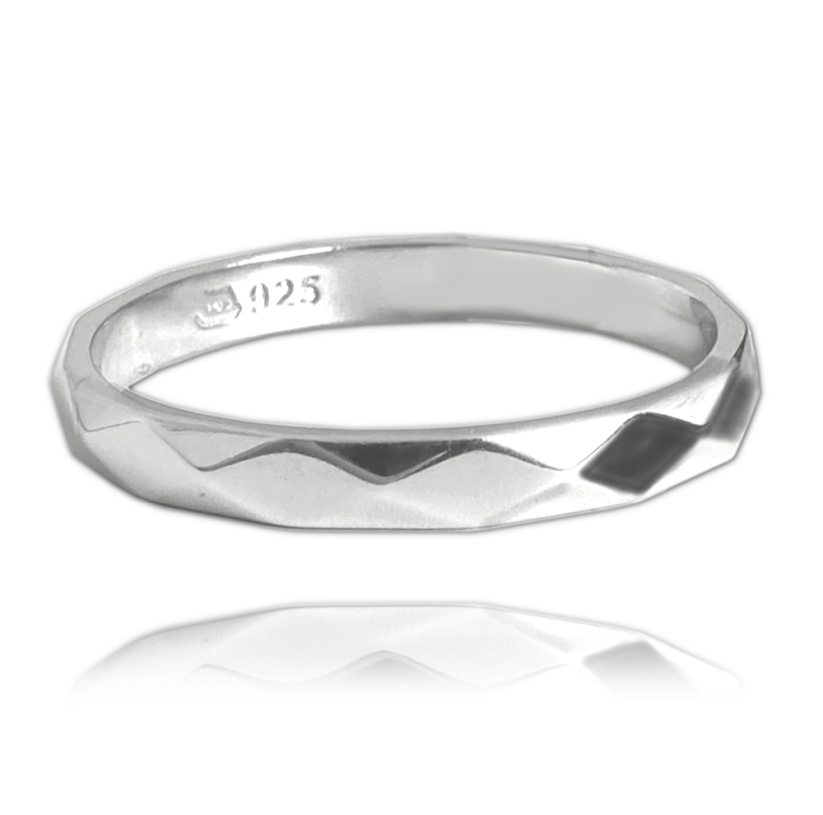 MINET Minimalistický snubní stříbrný prsten vel. 56