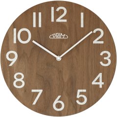 Dřevěné hodiny PRIM Genuine Veneer - C - E07P.4245.5400