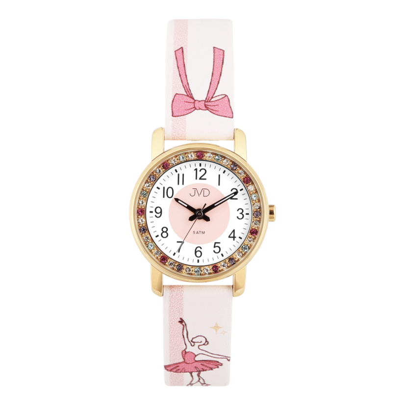 Detské náramkové hodinky s motívom baletka JVD J7236.1