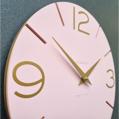 Designové hodiny 10-005-31-60 pink-gold CalleaDesign 30cm