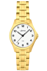 LAVVU Ocelové dámské hodinky GLIMT Gold