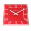 Dizajnové nástenné hodiny 5184ro Nextime Square 20cm