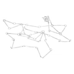 Strieborná retiazka 8222 - SNE.8222.. 45 cm