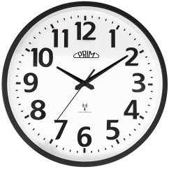 Nástenné rádiom riadené hodiny PRIM Radio Classic E01P.4183.90
