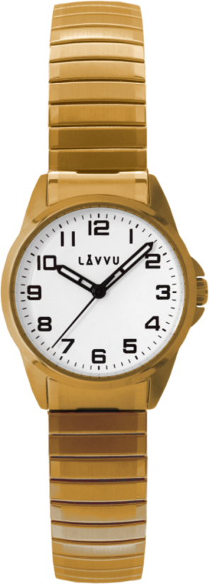 Dámské pružné hodinky LAVVU STOCKHOLM Small Gold  LWL5012