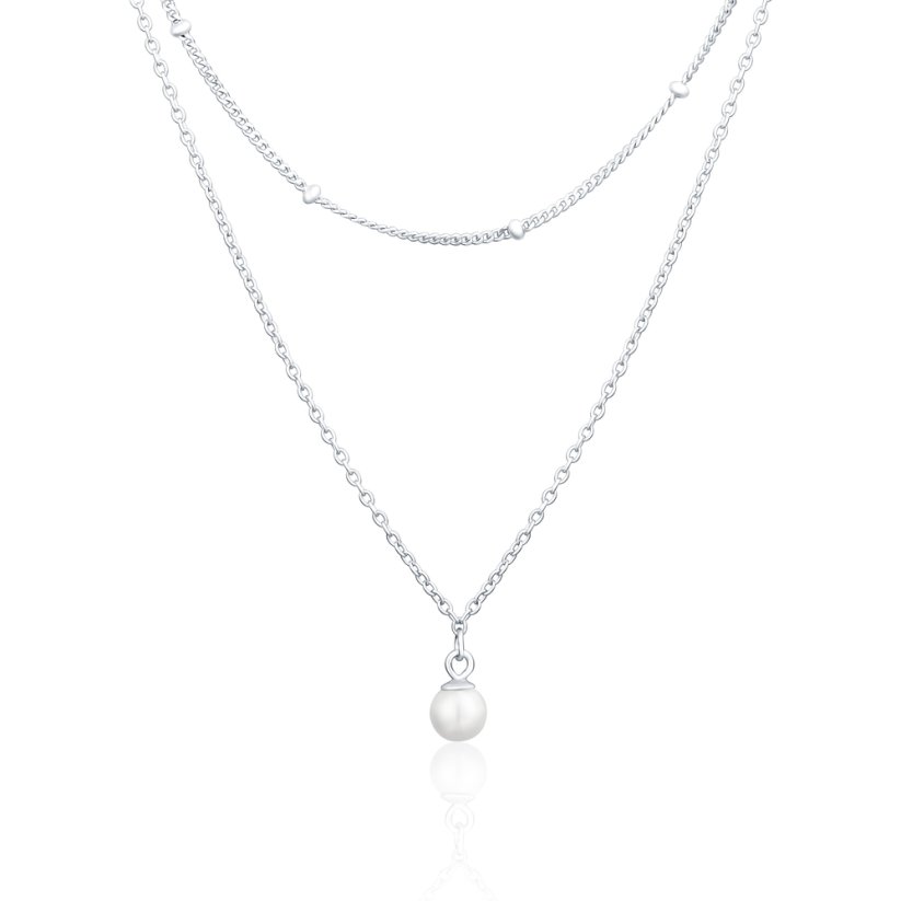 Stříbrný náhrdelník JVD SVLN0406X61P145