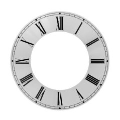 Eloxovaný hliníkový číselník - mezikruží /205 - stříbrný - E29.4879.007007