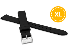 XL Predĺžený čierny remienok MINET z luxusnej kože Top Grain - 16 - XL MSSXB16