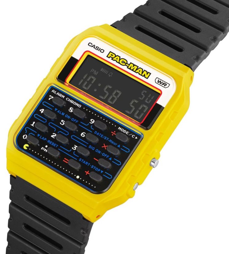 CASIO CA-53WPC-1BER Vintage PAC-MAN Collaboration