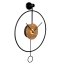 Nástěnné kovové designové hodiny s tichým chodem MPM Circulo - B - E04.4285.90