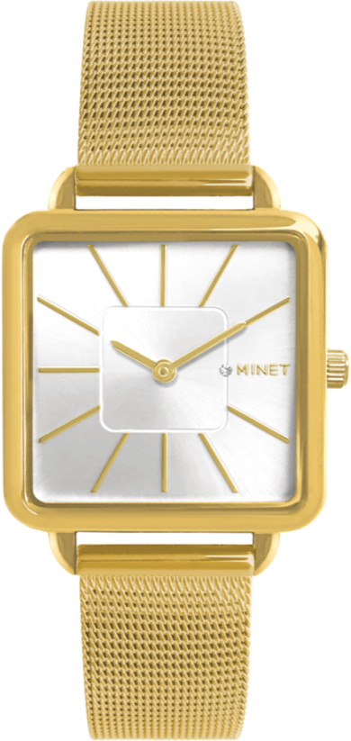 Zlaté dámské hodinky MINET OXFORD ALL GOLD MESH  MWL5127